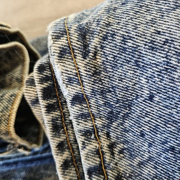 Retro 1980 Levis 549s Vintage Wash‎ Straight Leg Jeans 38x30 USA Acid Wash - Picture 14 of 16